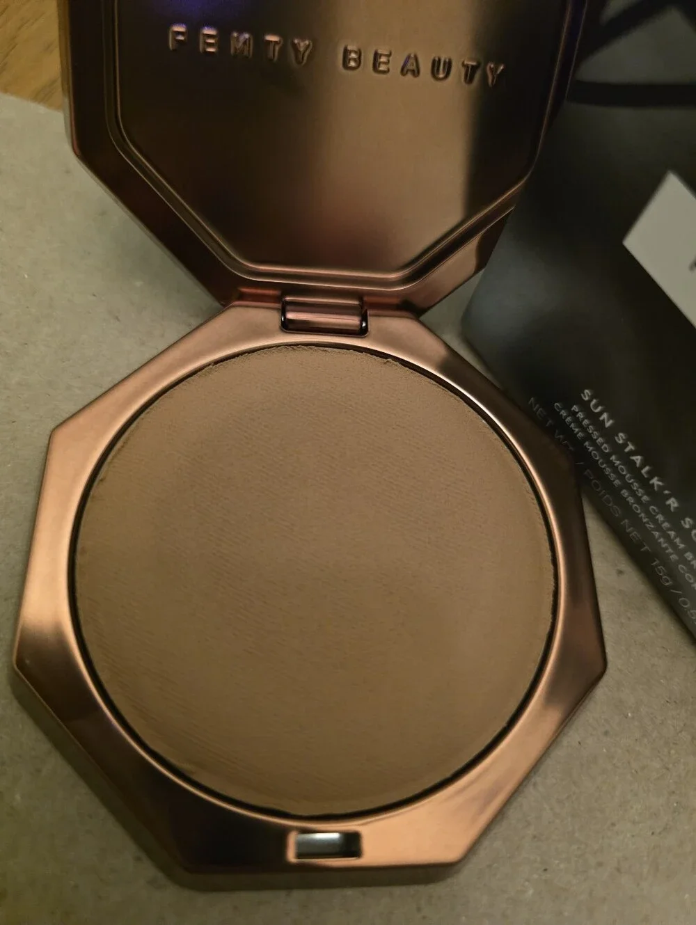 Fenty Sun Stalk’r Soufflé Pressed Mousse Cream Bronzer BISCOTTI. BNIB